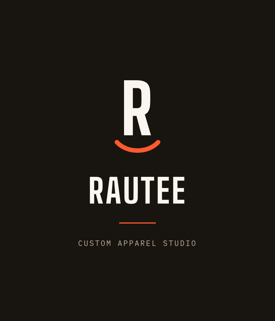 Logo RAUTEE — Custom Apparel Studio